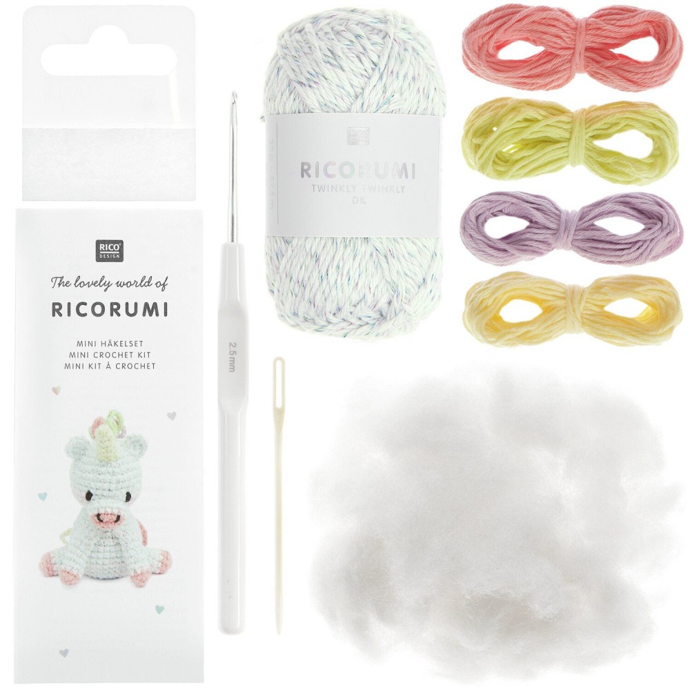 Zestaw do szydełkowania Mini Easy Ricorumi - Rico Design - Unicorn