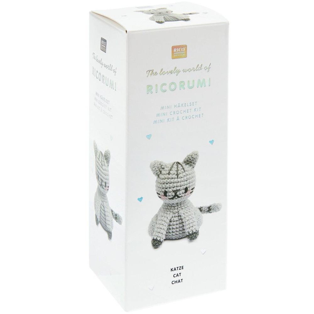 Set of Mini Easy Ricorumi DK cotton yarn - Rico Design - Cat
