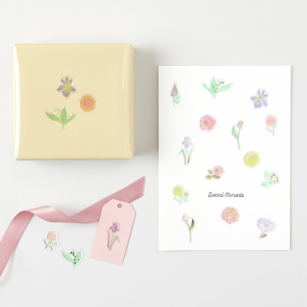 Naklejki żelowe Flowers Pastel - Paper Poetry - 25 szt.