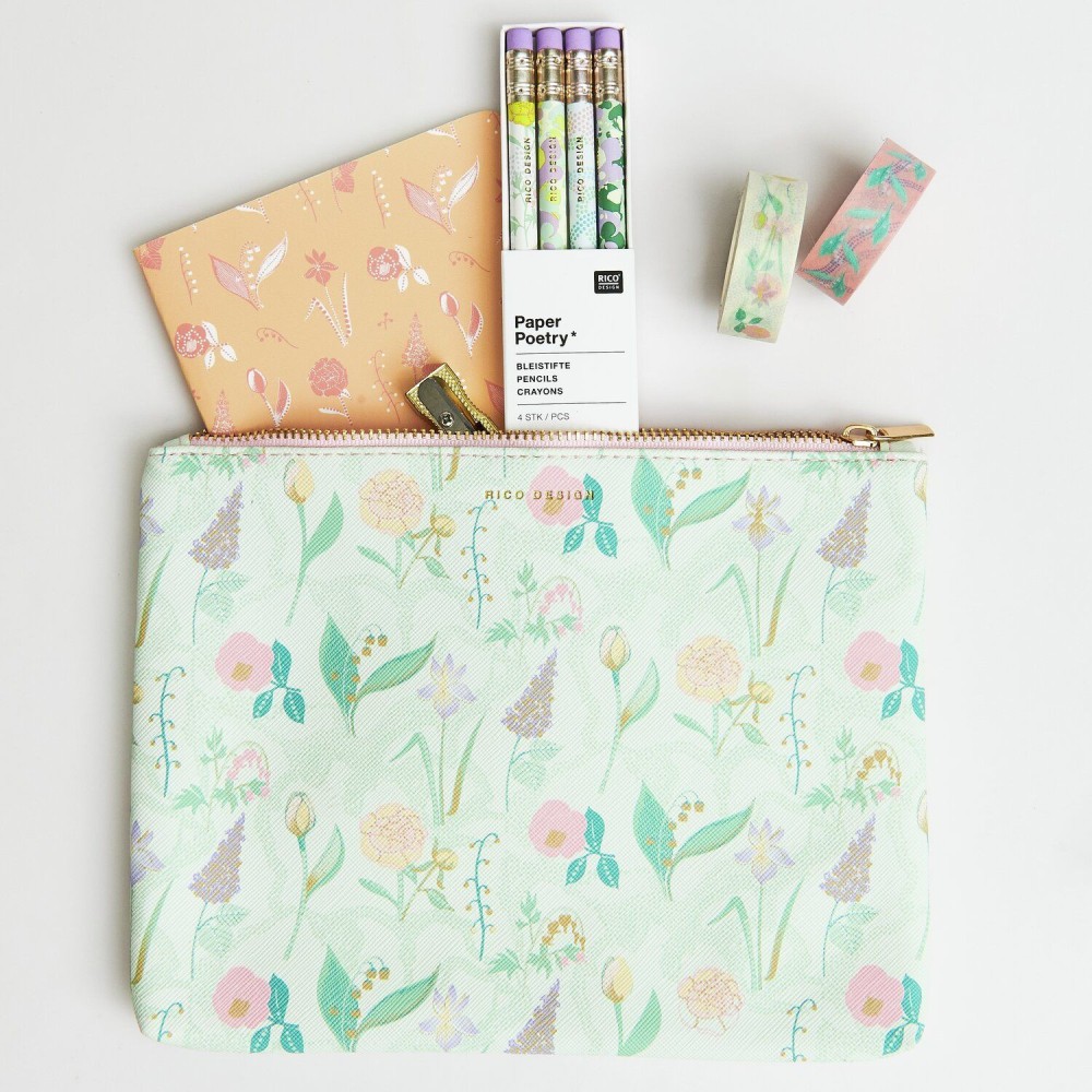 Zestaw taśm washi Flowers Pastel - Paper Poetry - 5 szt.