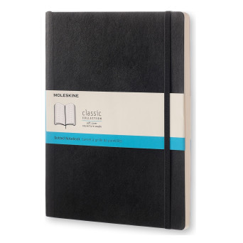 Notatnik w kropki XL - Moleskine - czarny miękka okładka