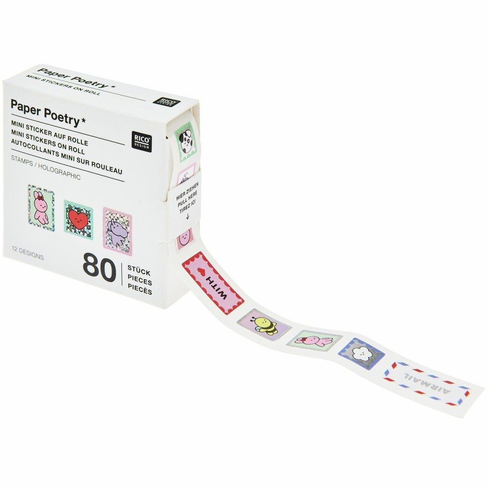 Mini stickers on roll Chingu - Paper Poetry - 80 pcs