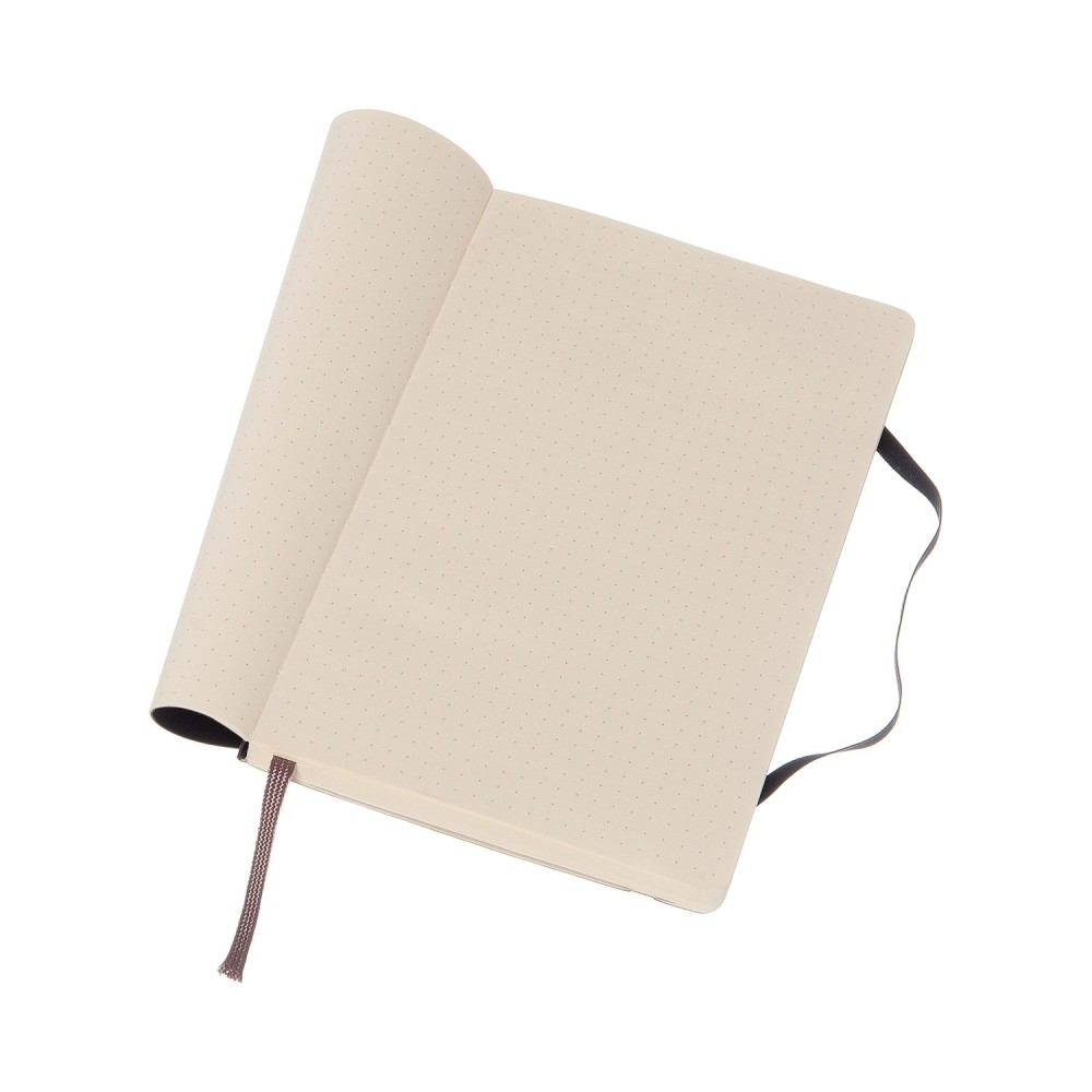 Notatnik w kropki A5 - Moleskine - czarny miękka okładka