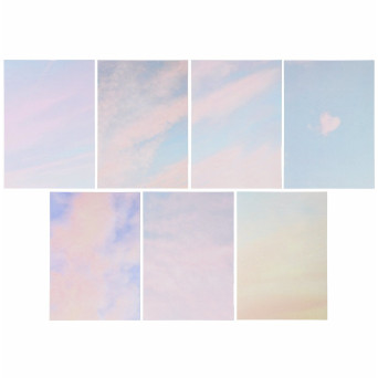 Zestaw kartek okolicznościowych The Sky is the Limit B6 - Paper Poetry - 8 szt.