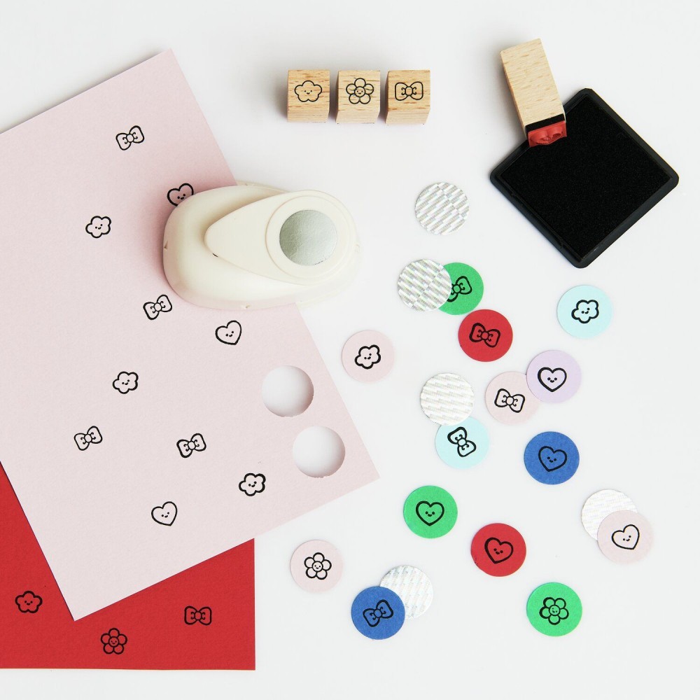 Set of wooden stamps Chingu - Paper Poetry - 4 pcs.