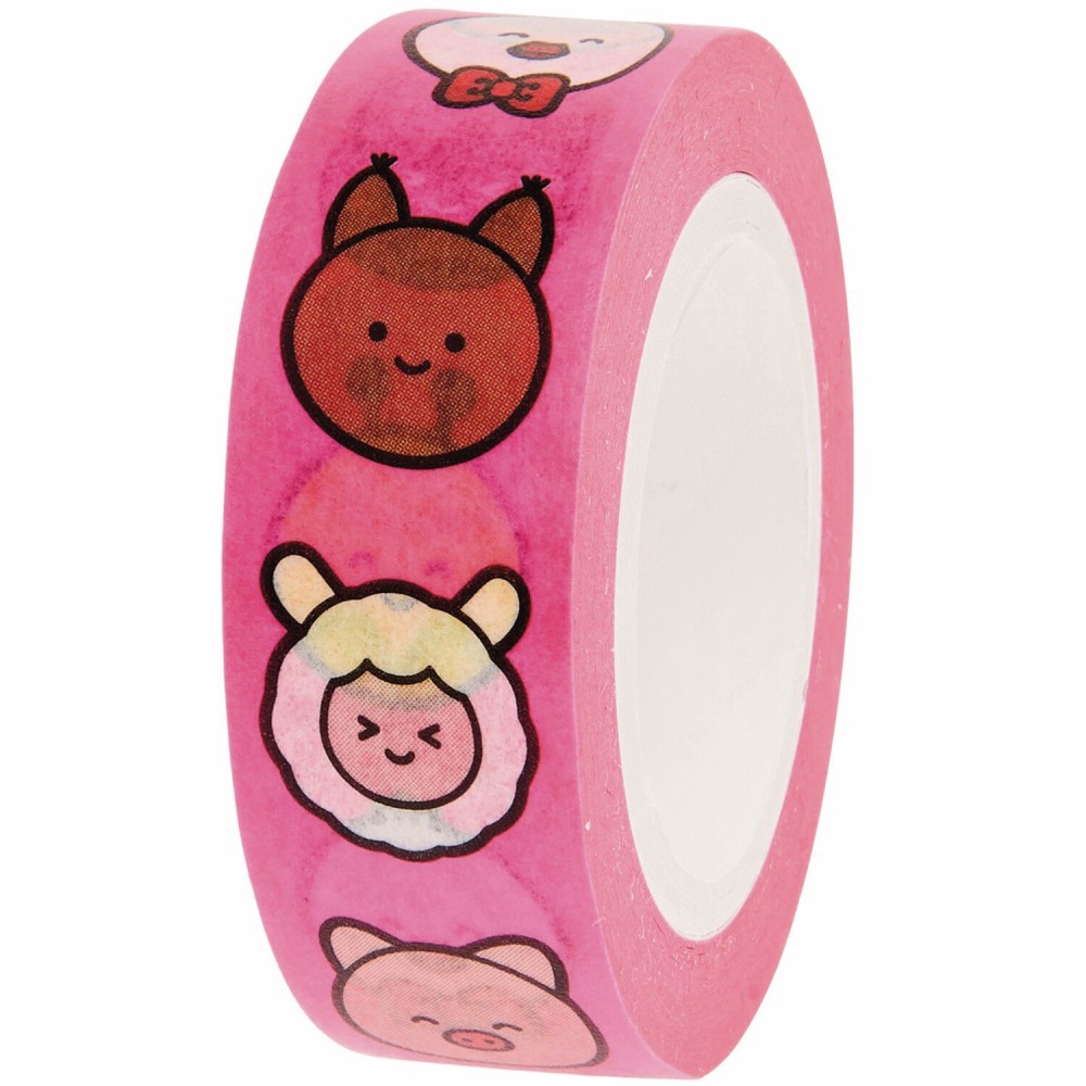 Taśma washi Chingu Animals - Paper Poetry - 1,5 cm x 10 m