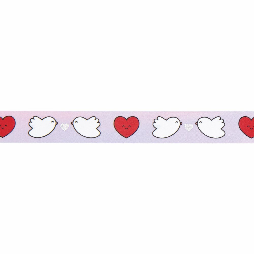 Taśma washi Chingu Lovebirds - Paper Poetry - 1,5 cm x 10 m
