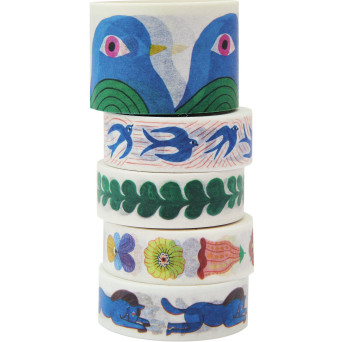 Set of washi tapes Midsommar Magic - Paper Poetry - 5 pcs.