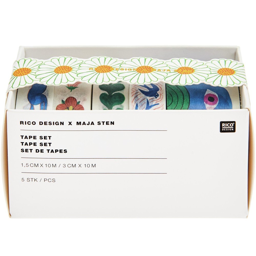 Set of washi tapes Midsommar Magic - Paper Poetry - 5 pcs.