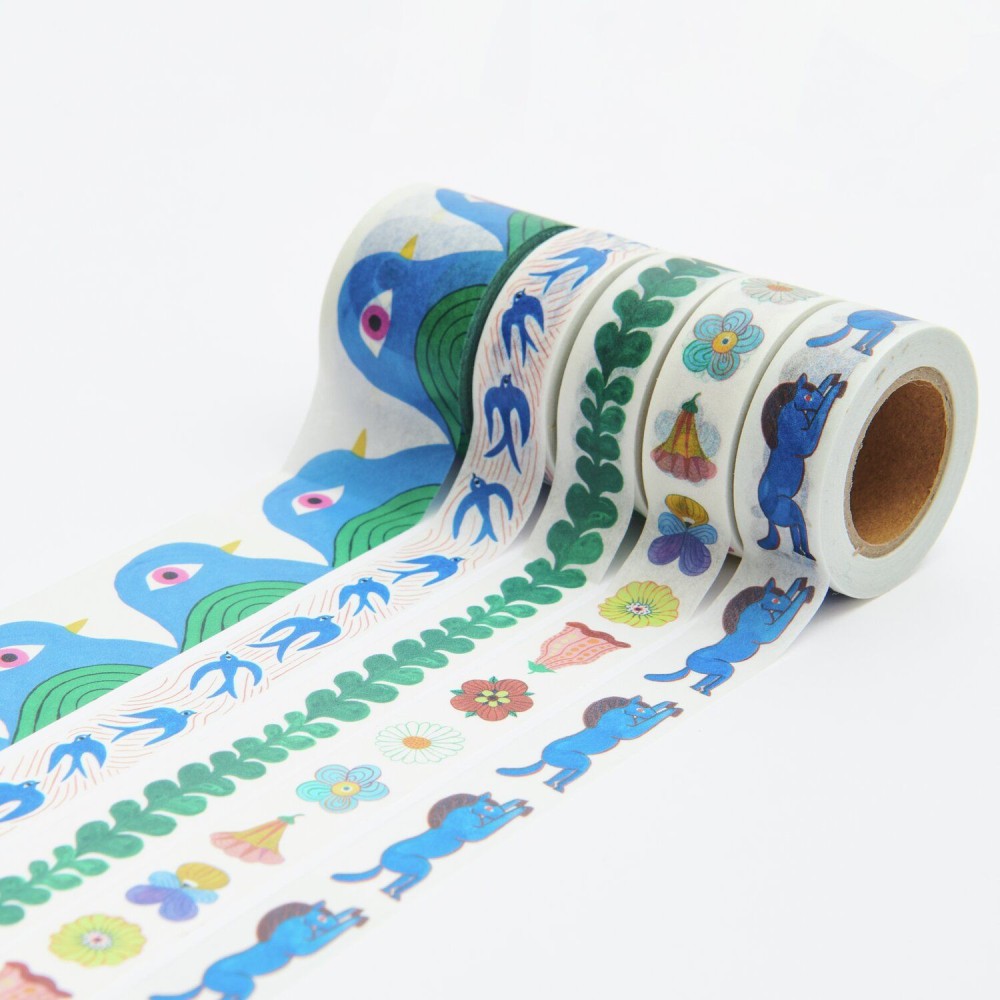 Set of washi tapes Midsommar Magic - Paper Poetry - 5 pcs.