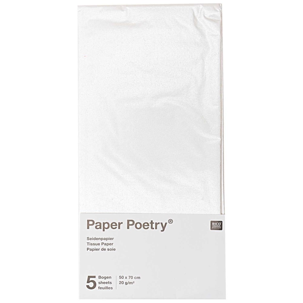 Bibuła do pakowania prezentów Crystal - Paper Poetry - 5 szt.