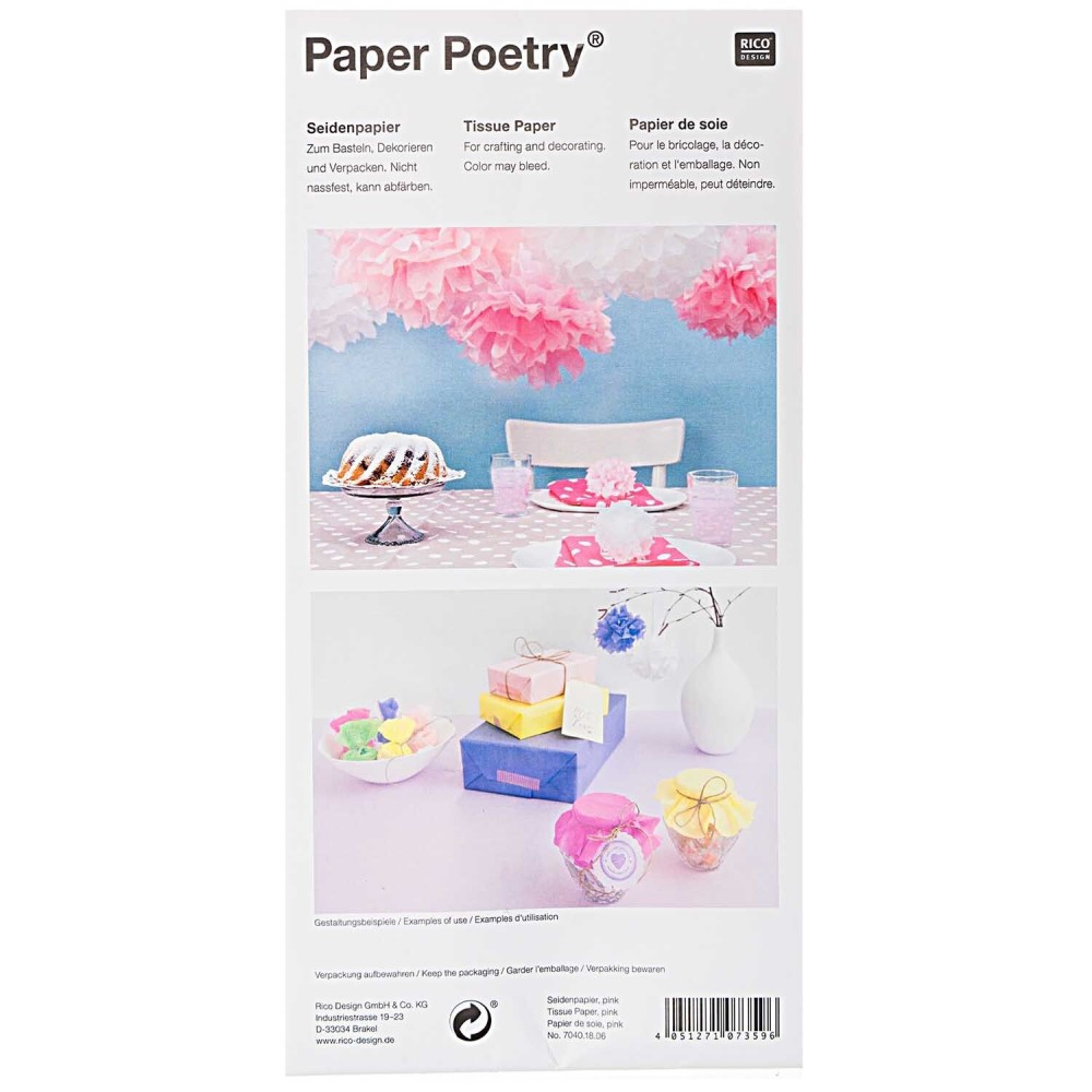 Gift wrapping tissue paper Crystal - Paper Poetry - 5 pcs
