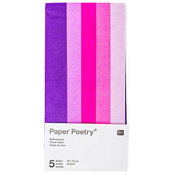 Gift wrapping tissue paper Purple Mix - Paper Poetry - 5 pcs