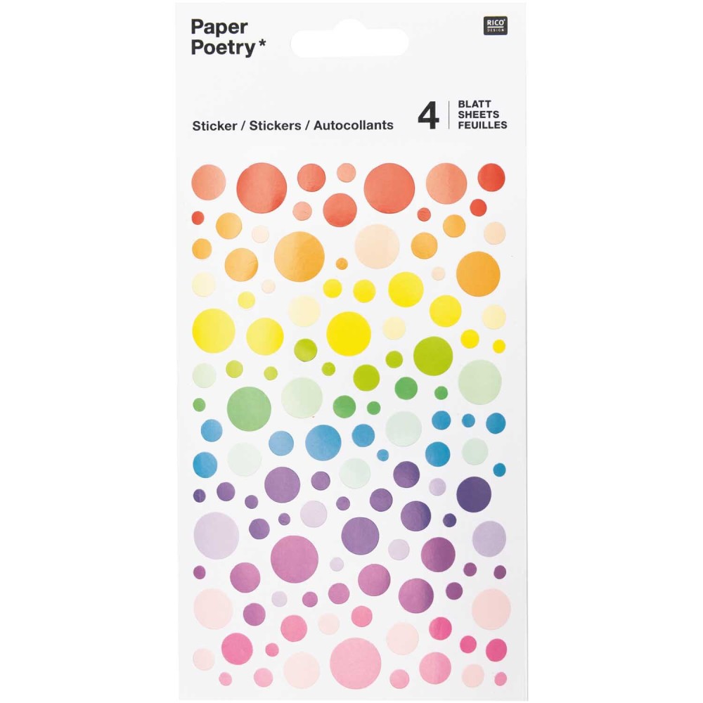 Paper stickers Circles - Paper Poetry - Multicolor