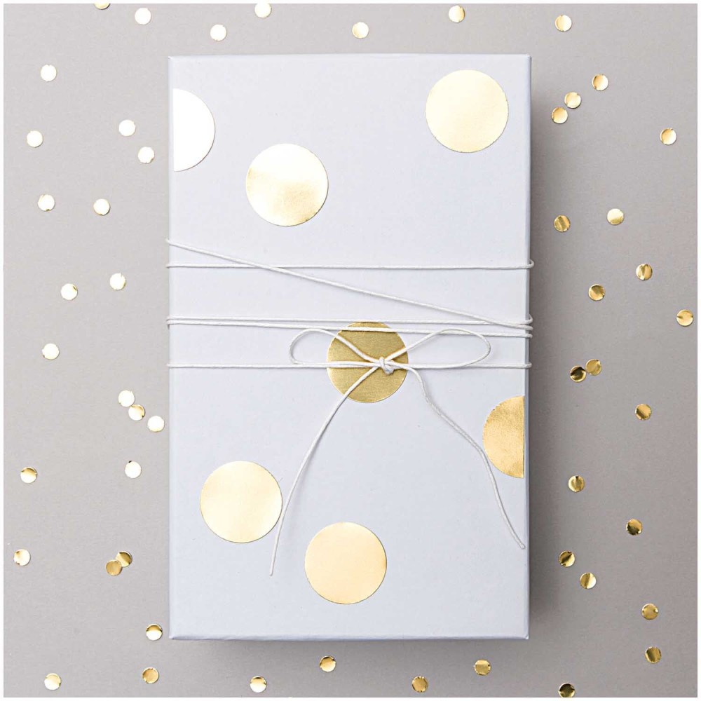 Naklejki papierowe kółka Dots - Paper Poetry - Gold