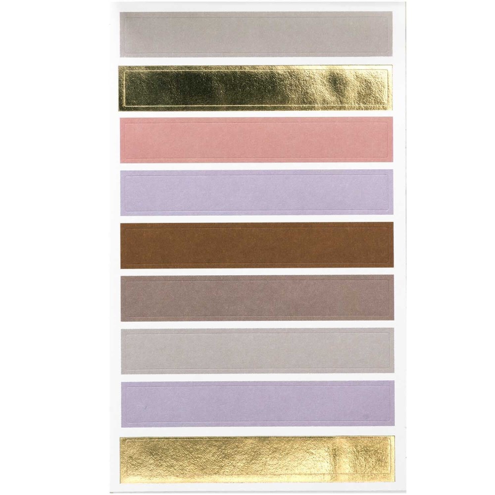 Naklejki papierowe Dots & Stripes - Paper Poetry - Mauve 34 szt.