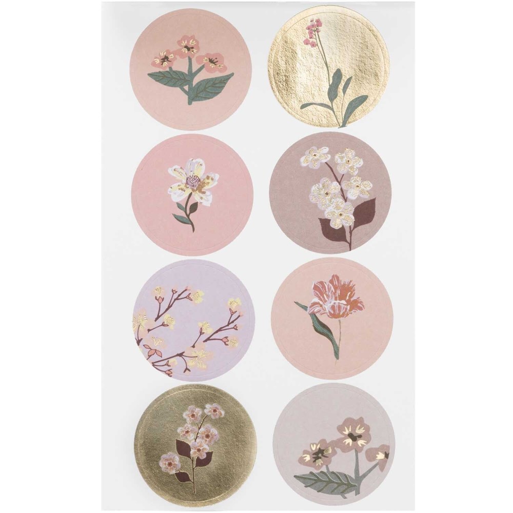 Paper stickers Nature - Paper Poetry - Mauve 56 pcs