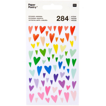 Stickers Hearts - Paper Poetry - Multicolor 284 pcs