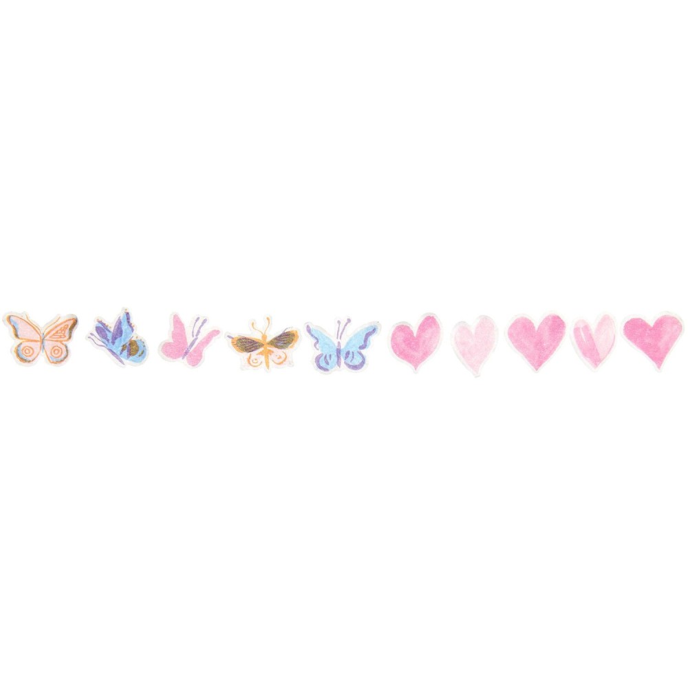 Washi paper stickers Painted Love - Paper Poetry - 200 pcs.