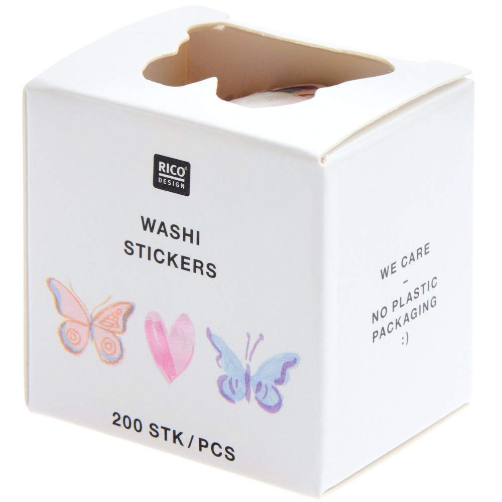 Naklejki washi Painted Love - Paper Poetry - 200 szt.