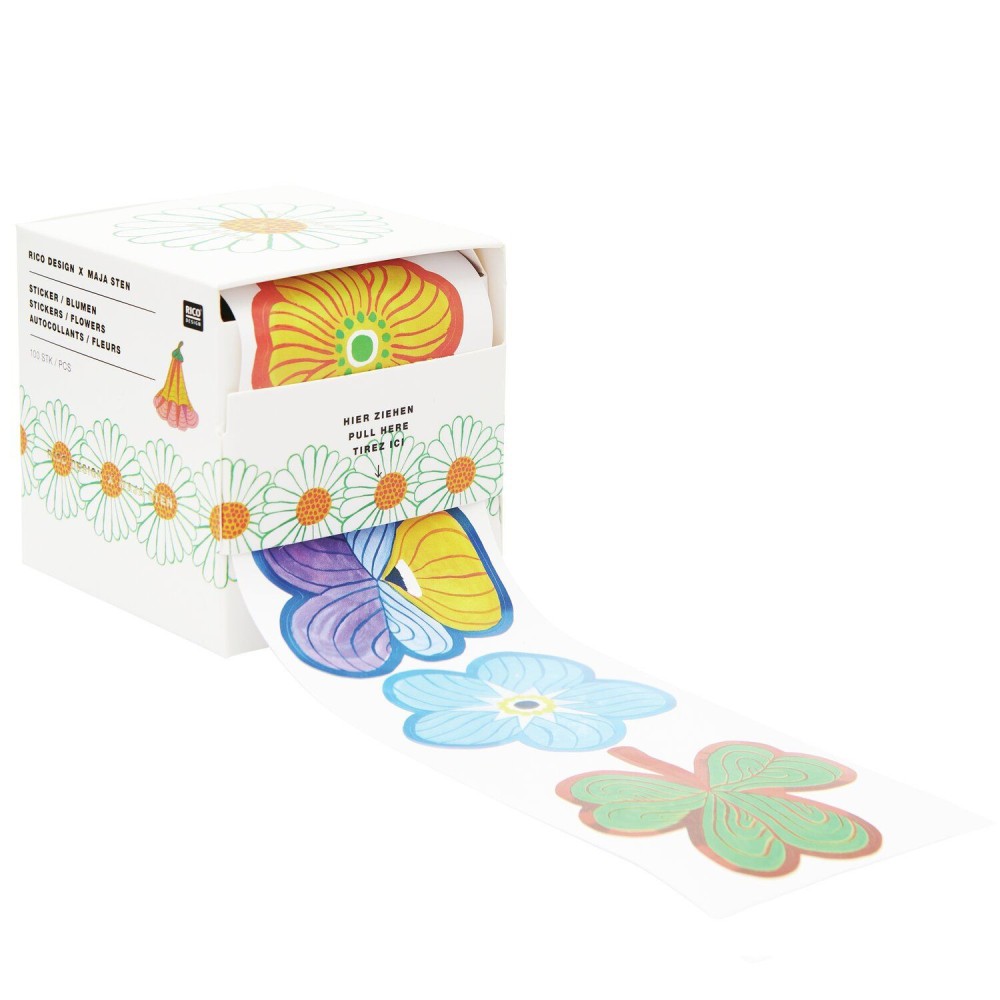 Naklejki washi Midsommar Magic - Rico Design - 200 szt.