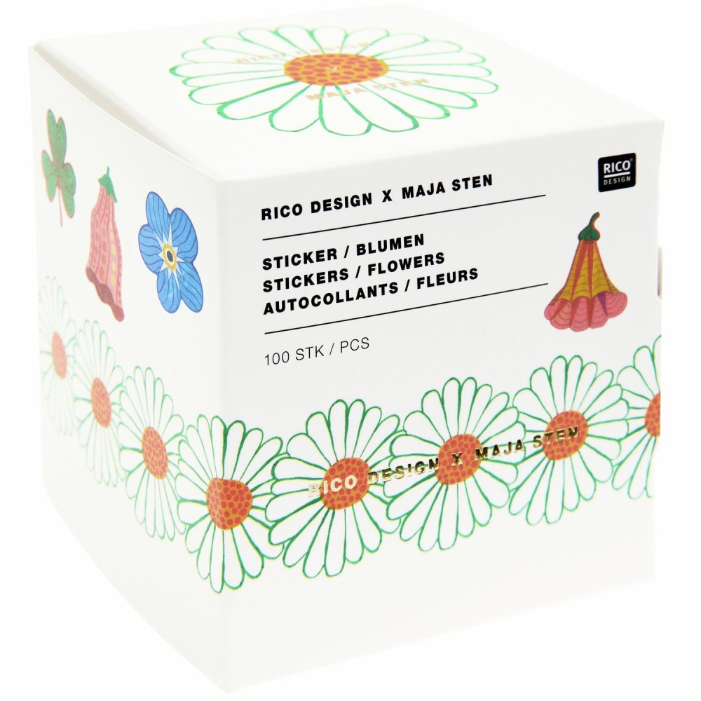 Naklejki na rolce Midsommar Magic Flowers - Rico Design - 100 szt.