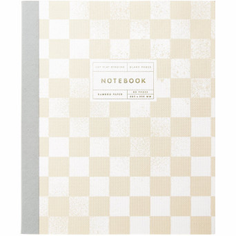 Plain notebook Checkerboard 20 x 25,5 cm - Paper Poetry - 80 sheets
