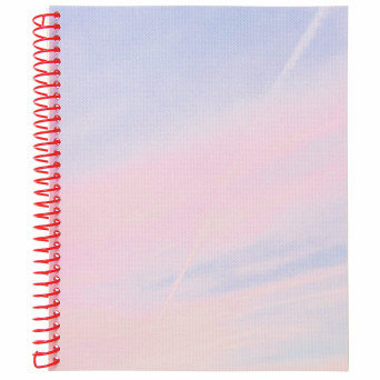 Plain spiral notebook Sky 20 x 25,5 cm - Paper Poetry - 80 sheets