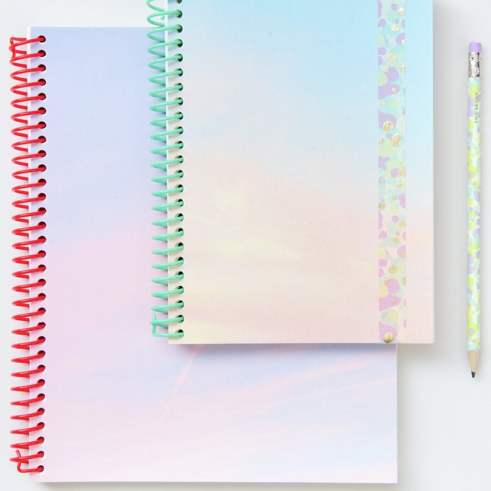Plain spiral notebook Sky 20 x 25,5 cm - Paper Poetry - 80 sheets