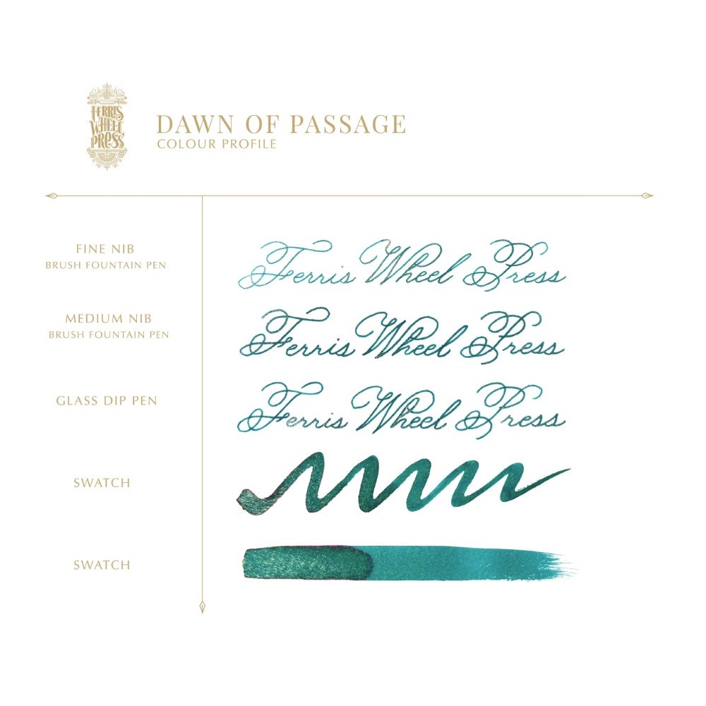 Calligraphy ink The Book of Knights Series - Ferris Wheel Press - Dawn of Passage 85 ml