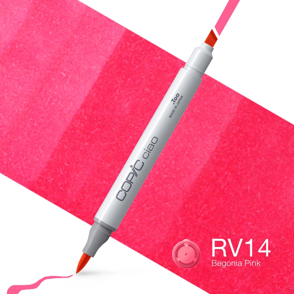 Copic Ciao dual-tip alcohol-based marker - RV14 Begonia Pink