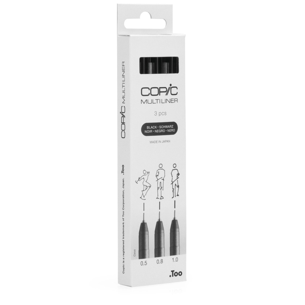 Set of Copic Multiliners Broad - Black 3 pcs