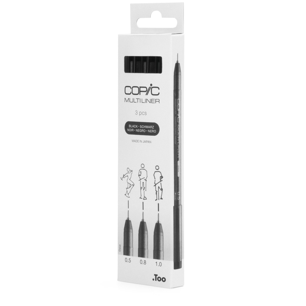 Set of Copic Multiliners Broad - Black 3 pcs