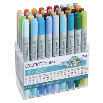 Zestaw markerów dwustronnych Copic Ciao Manga Starter - 36 szt.