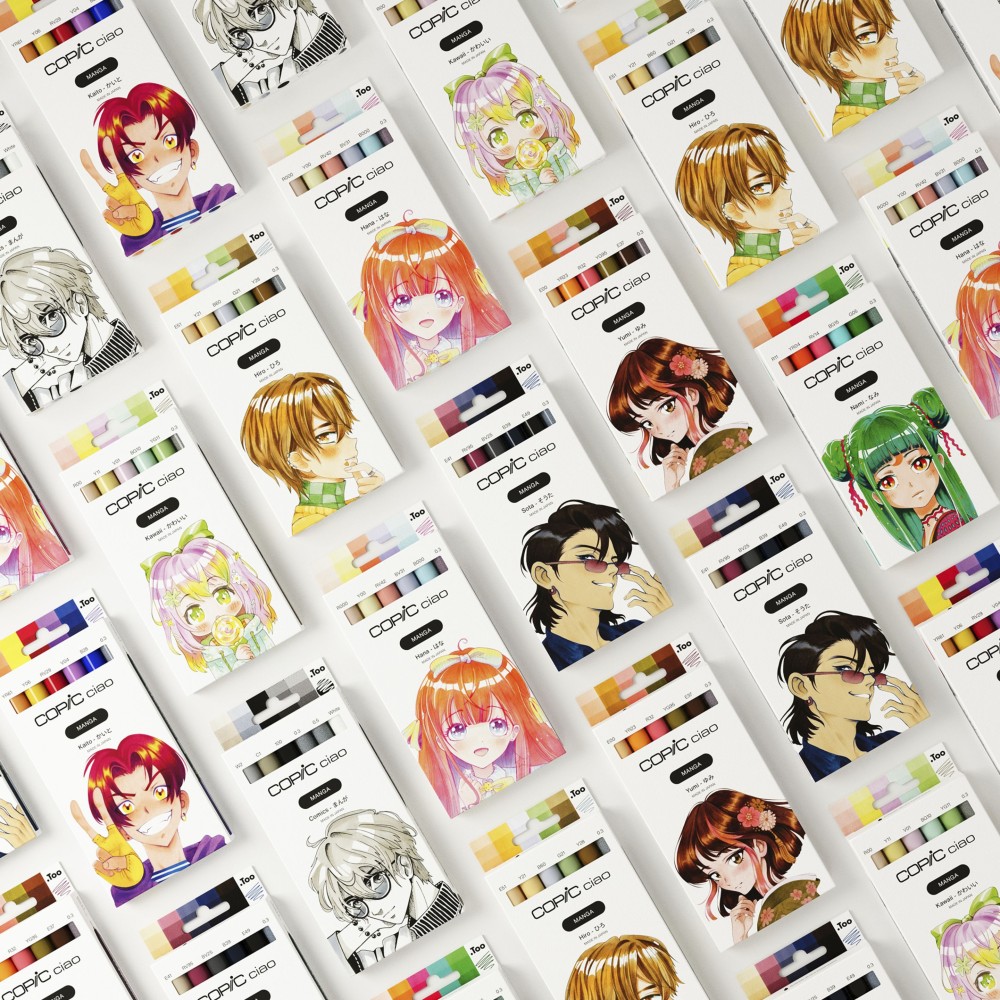 Zestaw markerów dwustronnych Copic Ciao Manga Starter - 20 szt.
