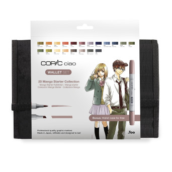 Zestaw markerów dwustronnych Copic Ciao Manga Starter - 20 szt.
