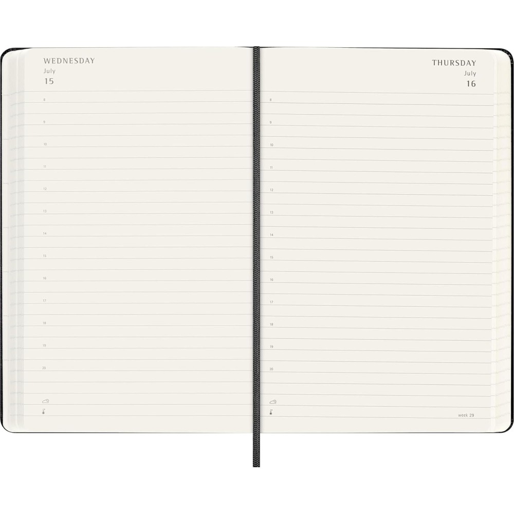 Daily planner 2026/2027 L - Moleskine - Black