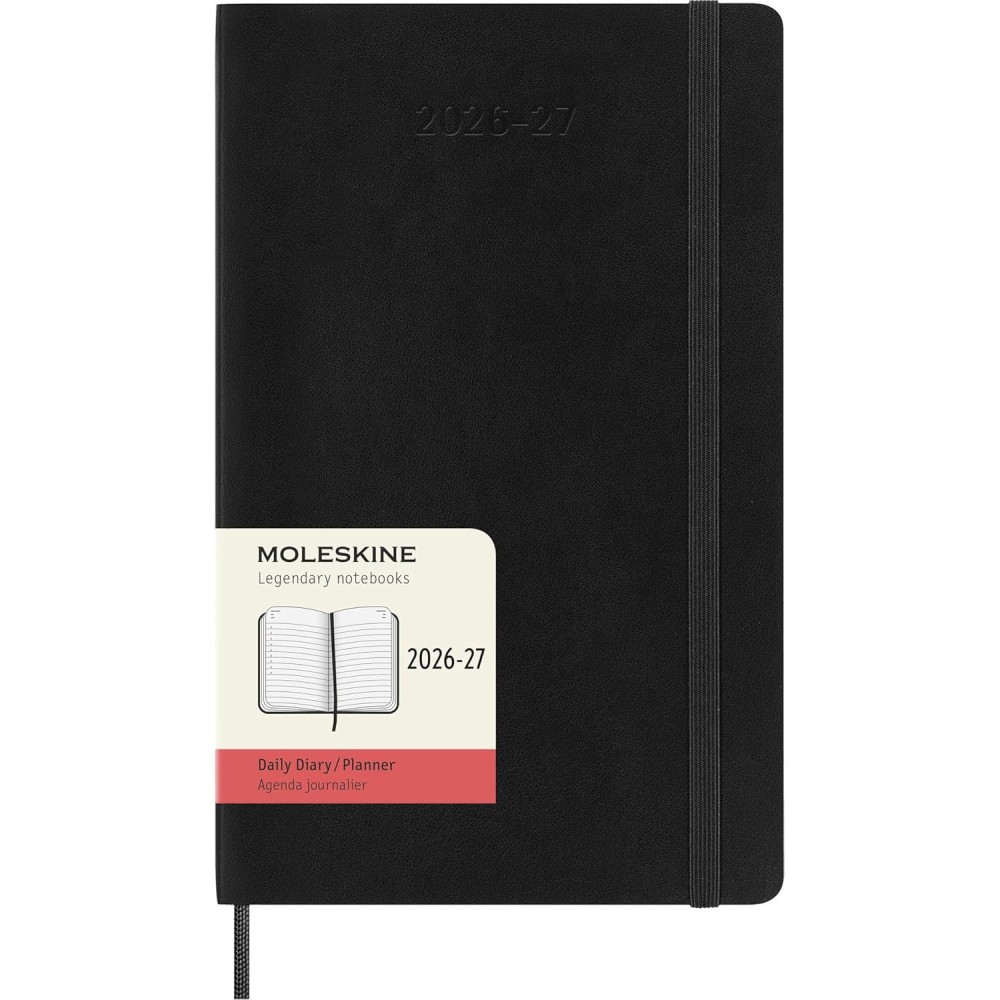 Kalendarz dzienny 2026/2027 L - Moleskine - Black