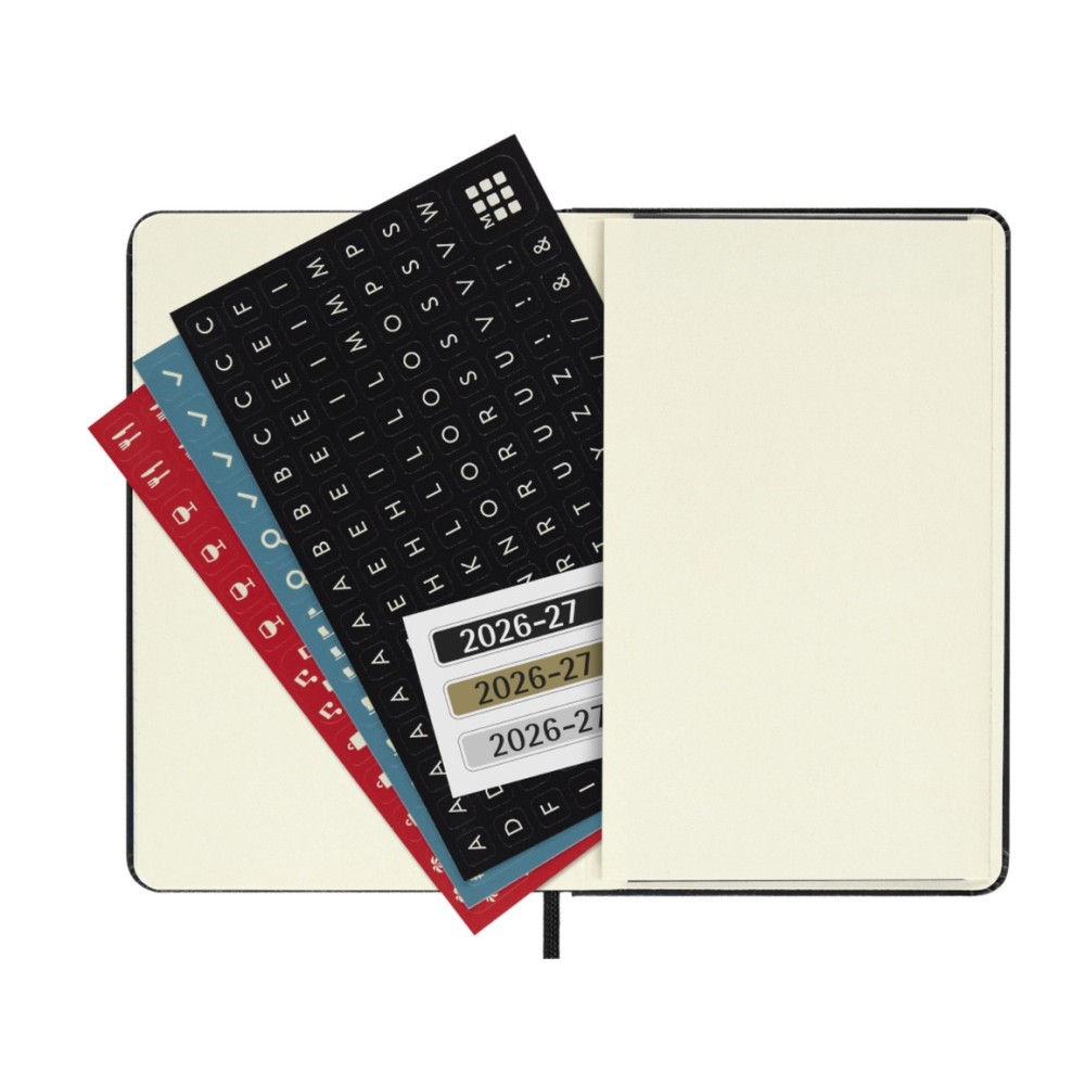 Kalendarz tygodniowy 2026/2027 P - Moleskine - Black