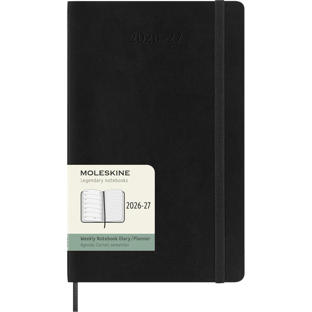 Kalendarz tygodniowy 2026/2027 L - Moleskine - Black