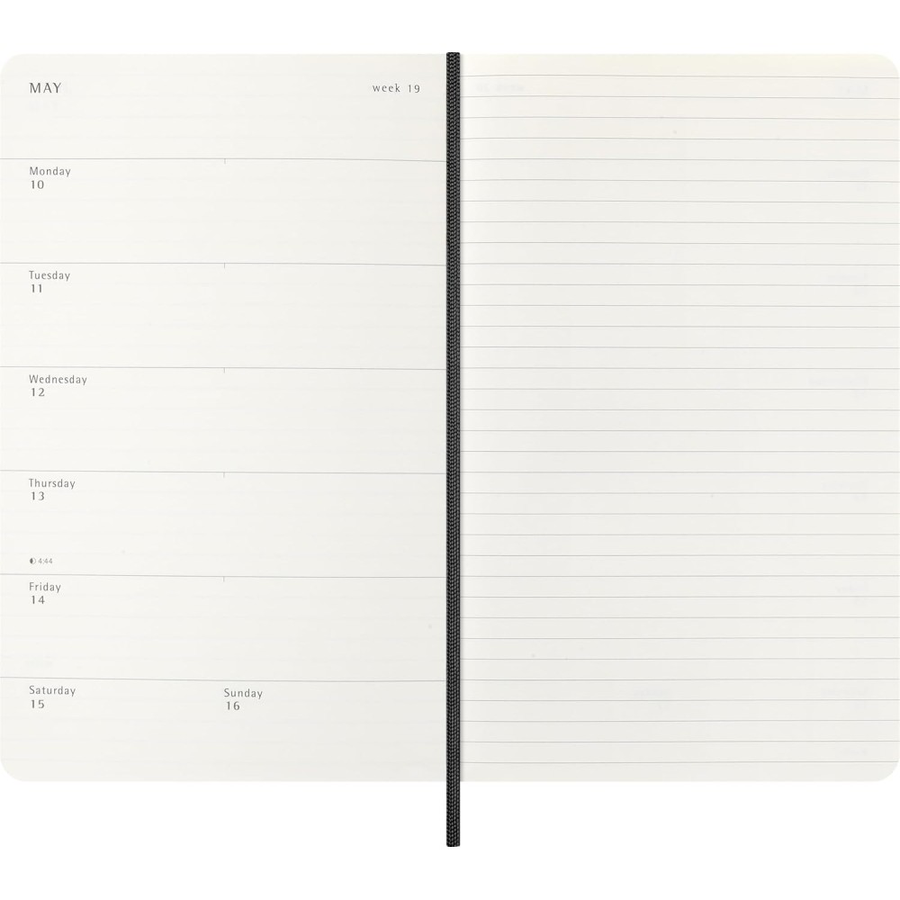 Weekly planner 2026/2027 L - Moleskine - Black