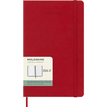 Kalendarz tygodniowy 2026/2027 L - Moleskine - Scarlet Red