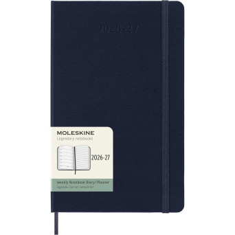 Weekly planner 2026/2027 L - Moleskine - Sapphire Blue