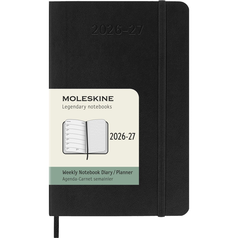 Weekly planner 2026/2027 P - Moleskine - Black