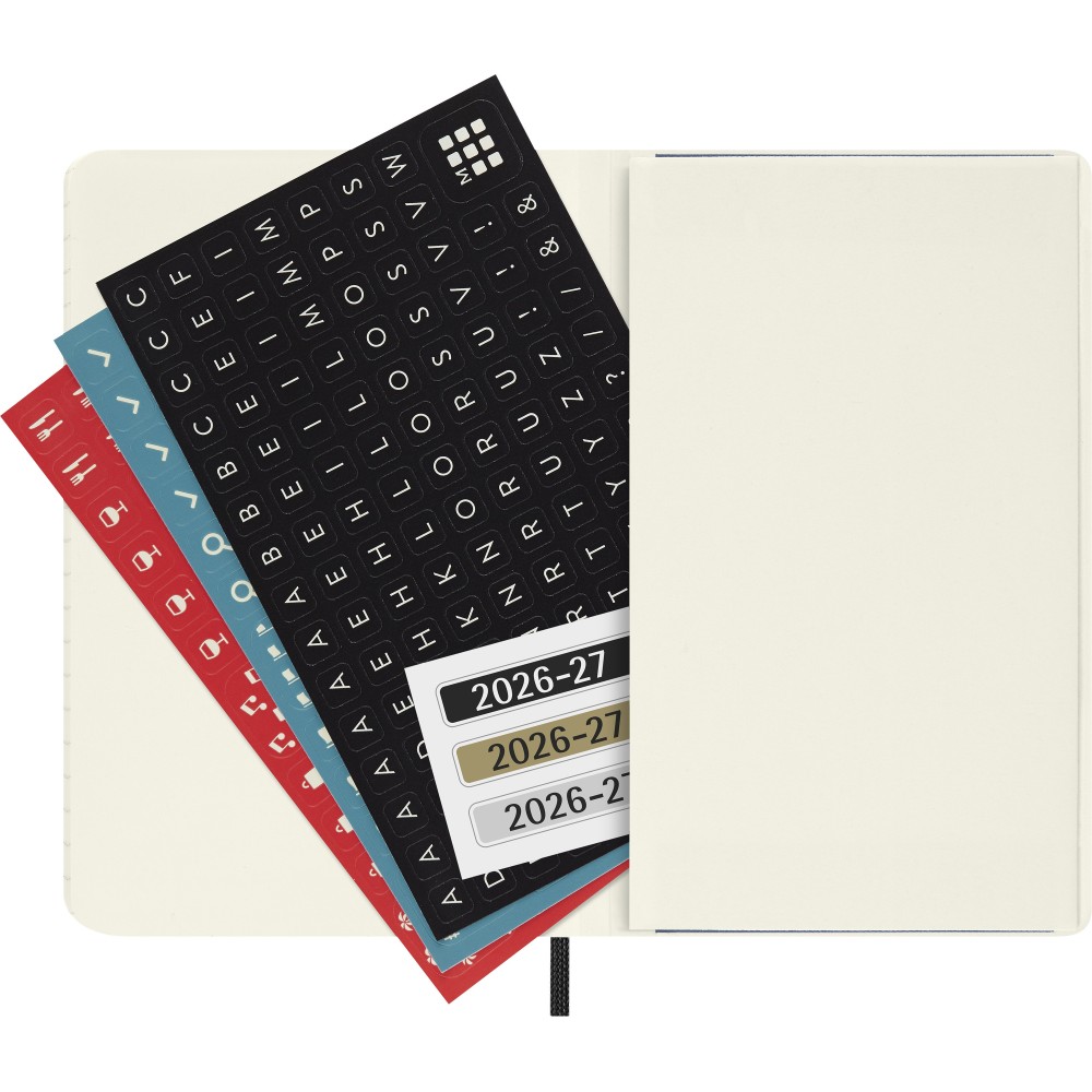 Weekly planner 2026/2027 P - Moleskine - Black