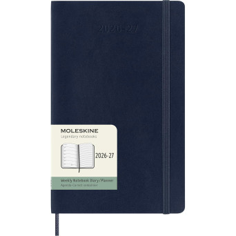Kalendarz tygodniowy 2026/2027 L - Moleskine - Sapphire Blue