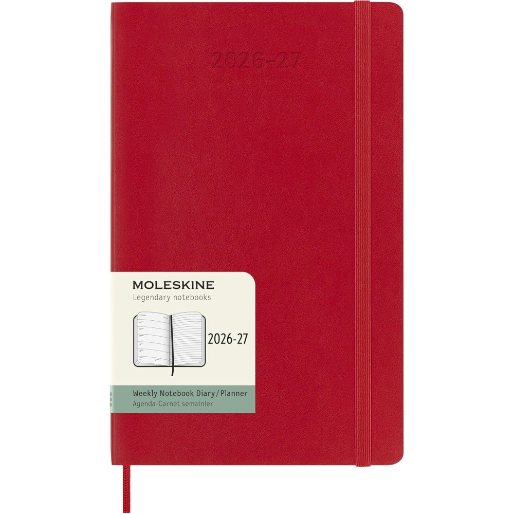 Kalendarz tygodniowy 2026/2027 L - Moleskine - Scarlet Red
