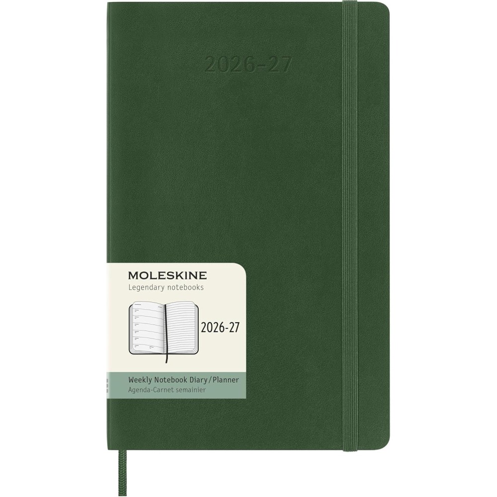 Weekly planner 2026/2027 L - Moleskine - Myrtle Green