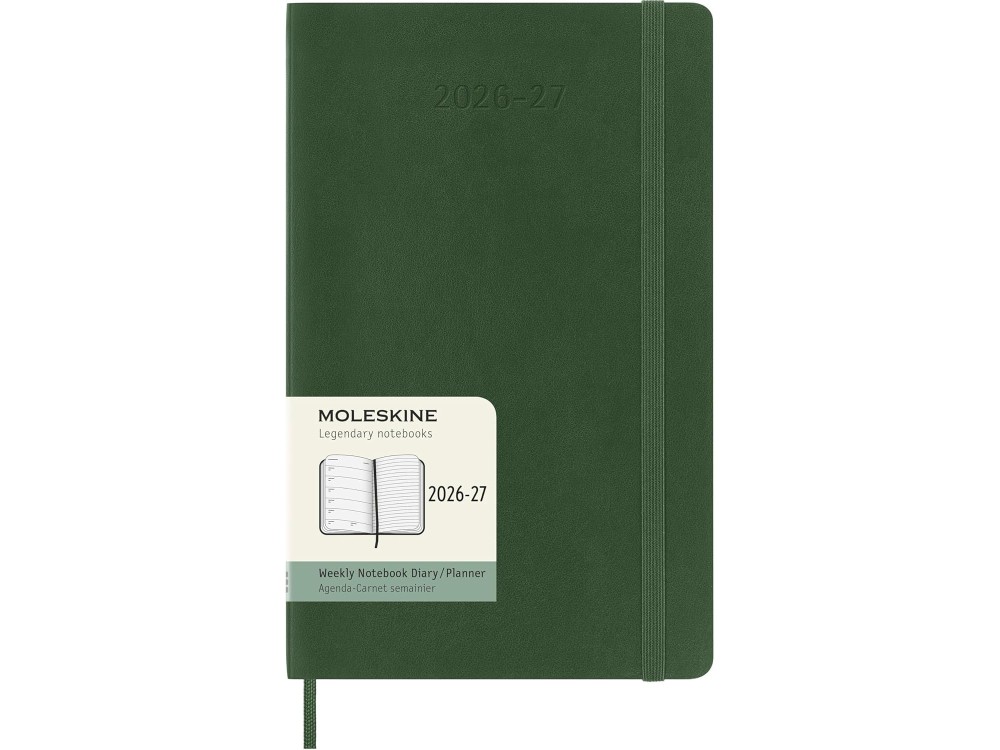 Weekly planner 2026/2027 L - Moleskine - Myrtle Green