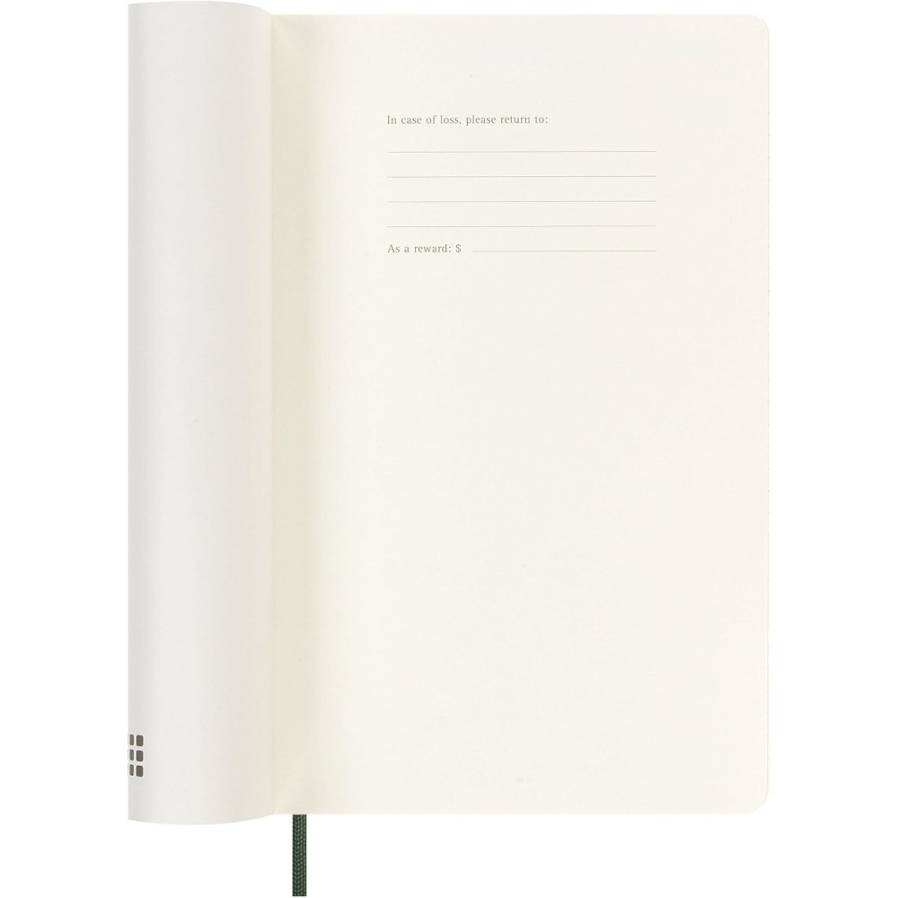 Kalendarz tygodniowy 2026/2027 L - Moleskine - Myrtle Green